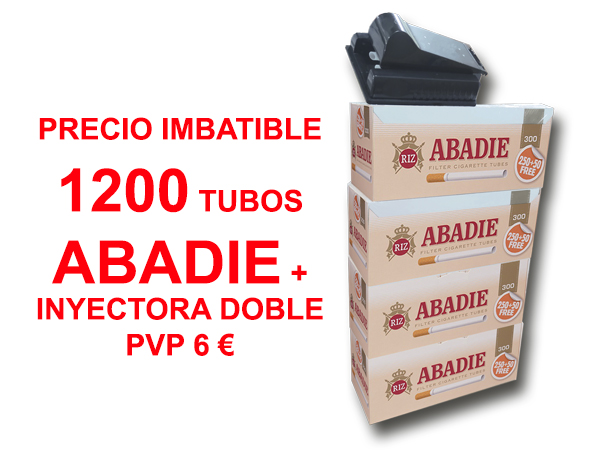 Oferta 1200 tubos Abadie + inyectora doble